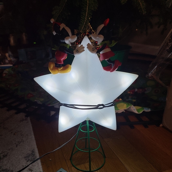 Disney Mickey and Minnie Christmas Tree Topper - Picture 2 of 4